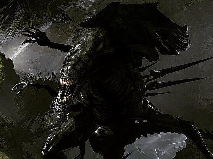 Mit solchen Bildern aus einem geheimnisvollen "Alien"-Projekt sorgt Neill Blomkamp für Furore