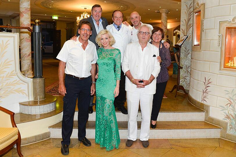 Sascha Hehn, Frank Fleschenberg, Eva Habermann, Christian Neureuther und Rosi Mittermeier, Günther Maria Halmer beim Gourmet Classic in Aschau von und mit Heinz Winkler.