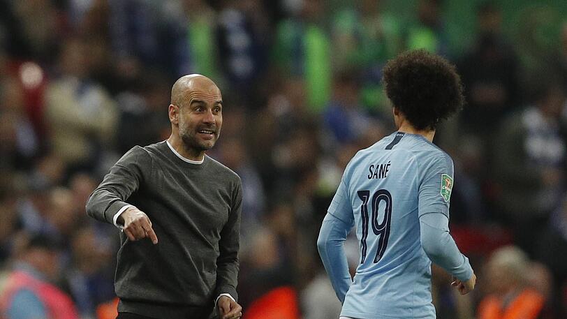 Pep Guardiola holte Leroy Sané nach seinem Amtsantritt zu Manchester City.