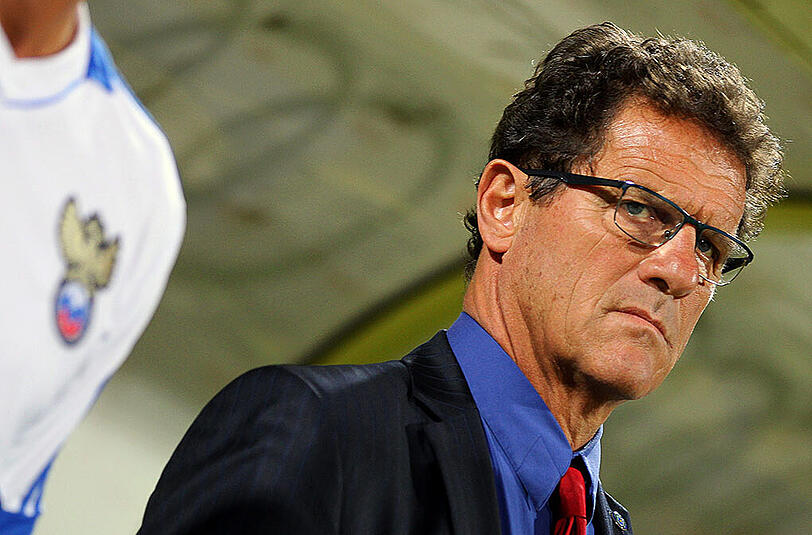 Fabio Capello, der Trainer der russischen Nationalmannschaft, muss mit seinem Team um die EM-Teilnahme bangen.