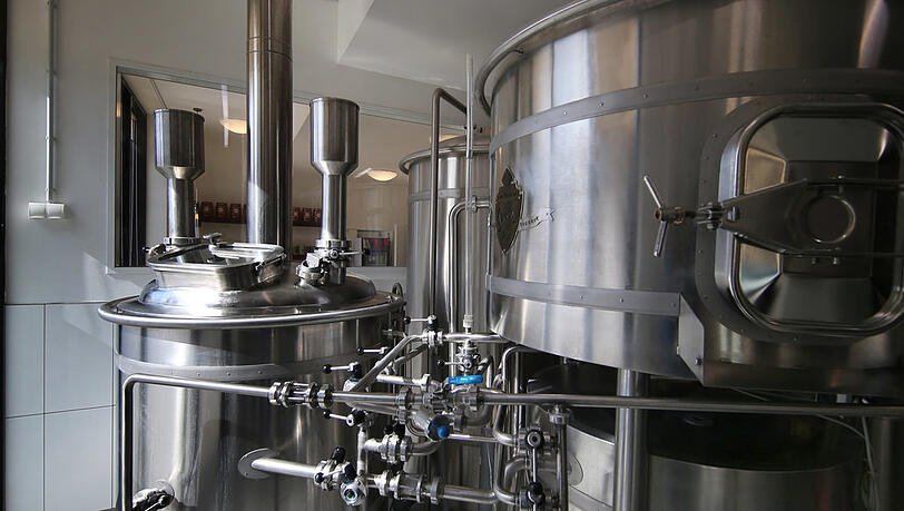Das Sudhaus von Haidbräu. Das Sudhaus von Haidbräu.