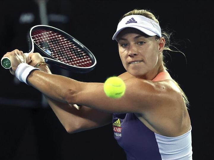 Hat ihre Erstrunden-Pflichtaufgabe souverän gemeistert: Angelique Kerber in Aktion.