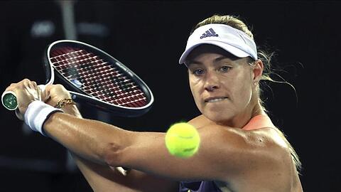 Hat ihre Erstrunden-Pflichtaufgabe souverän gemeistert: Angelique Kerber in Aktion.