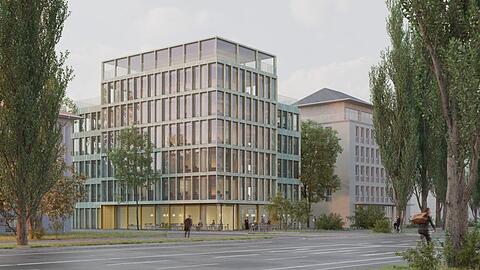 Der Entwurf: So soll das ehemalige Extrablatt-Haus in der Leopoldstraße 7 bald aussehen.