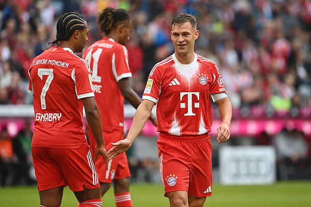 "Ich spiele da, wo er es mir sagt": Joshua Kimmich ist flexibel. "Ich spiele da, wo er es mir sagt": Joshua Kimmich ist flexibel.