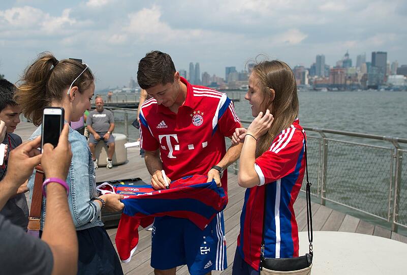 Weitere Bilder von den Bayern-Stars.