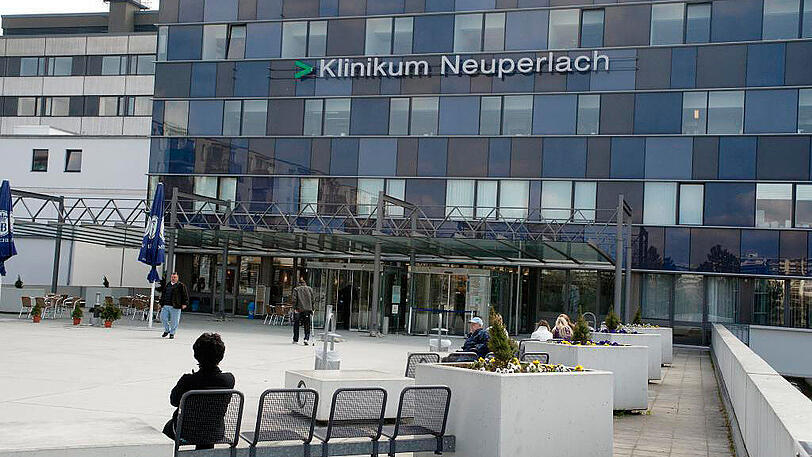 Fast schon wieder fertig: das Klinikum in Neuperlach.