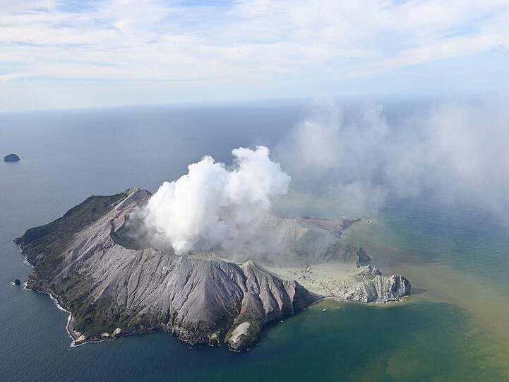 Selbst aus 50 Kilometer Entfernung war die Aschewolke noch zu sehen.