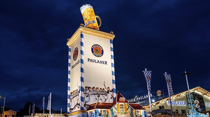Das Paulaner-Festzelt auf dem 189. Oktoberfest auf der Theresienwiese.