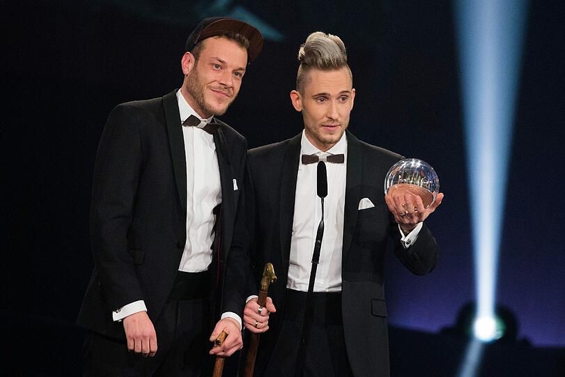 Die 257ers freuen sich über ihren Preis in der Kategorie "Beste Band".