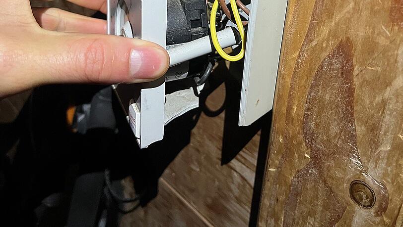 Auch die Elektronik wurde beschädigt.