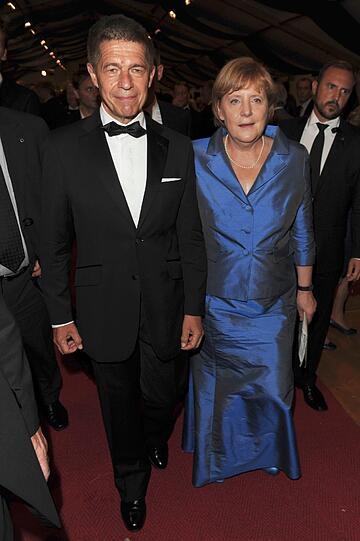Bundeskanzlerin Angela Merkel mit Ehemann Joachim Sauer.