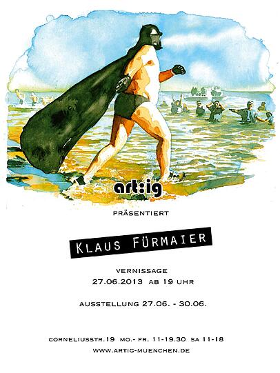 Das Plakat ist die Einladung für die Vernissage.