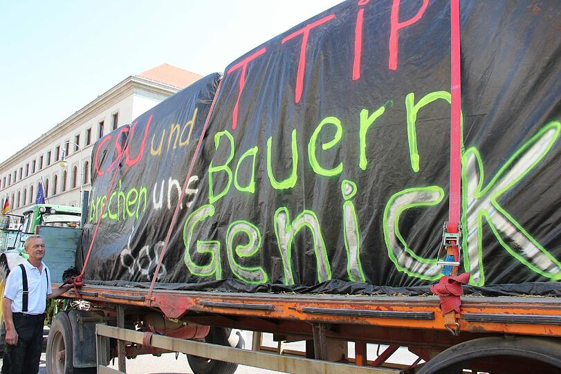 Die Staffelfahrt der Milichbauern findet am Dienstag ihren Abschluss bei der Demo am Odeonsplatz
