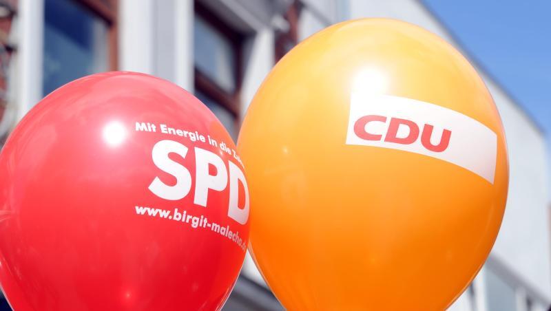 SPD und CDU gewinnen Prozentpunkte hinzu. SPD und CDU gewinnen Prozentpunkte hinzu.