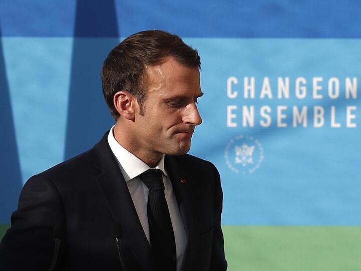 Präsident Emmanuel Macron Ende November im Elysee-Palast in Paris.