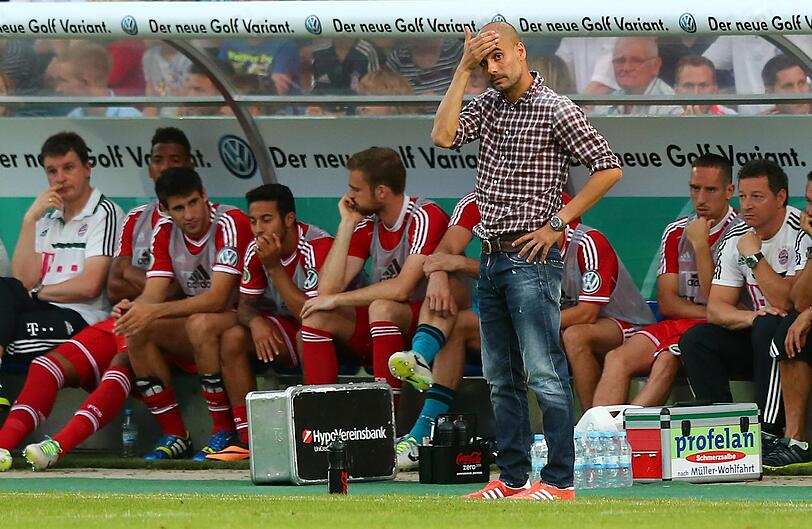 Pep Guardiola war nicht immer ganz zufrieden mit der Leistung seiner Profis.