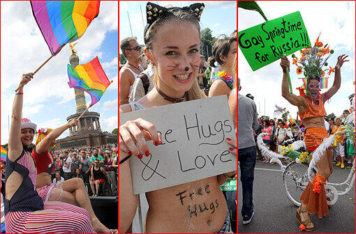 Christopher Street Day in Berlin: Die Bilder von der buntesten Parade der Stadt zum Durchklicken.