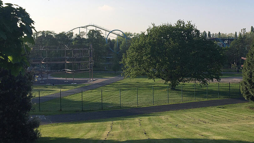 Eine Außenaufnahme des Vergnügungsparks "Drayton Manor" in Tamworth.