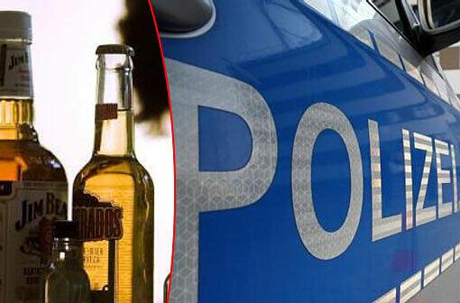 Leicht angetrunken krachte eine 63-Jährige in einen Dienstwagen der Polizei.
