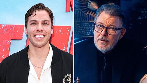 Joseph Baena (l.) schlüpft für Jonathan Frakes in die Rolle des Robin Hood.