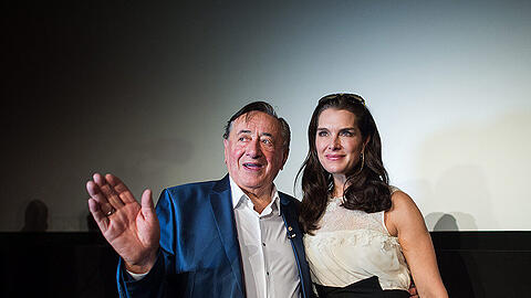 Opernball-Veranstalter Richard Lugner mit seinem diesjährigen Stargast Brooke Shields.