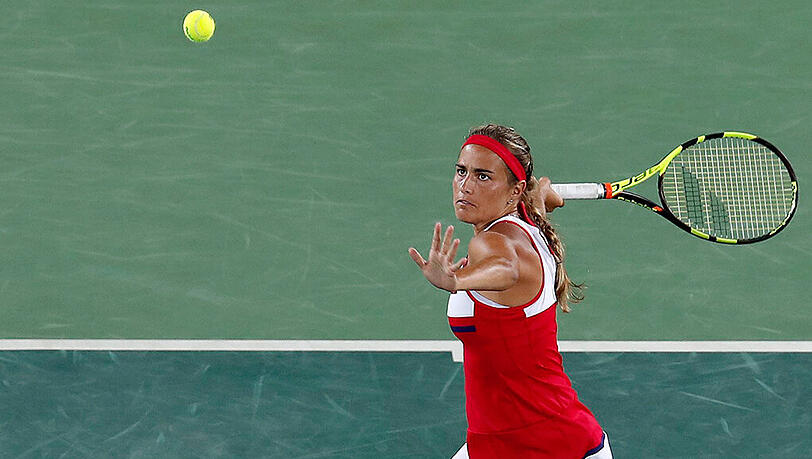 Gegen Monica Puig aus Puero Rico. Gegen Monica Puig aus Puero Rico.