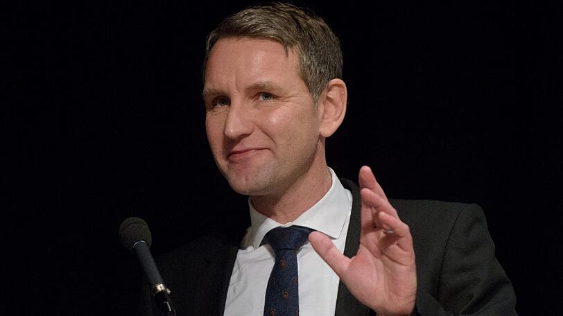 Björn Höcke, Fraktionsvorsitzender der AfD Thüringen, spricht während der Landeswahlversammlung der AfD über seine Dresden-Rede.