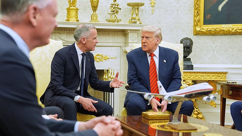 Carney und Trump im Weißen Haus.