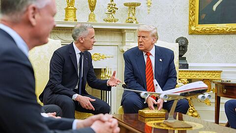 Carney und Trump im Weißen Haus.