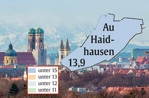 Mietspiegel 2013: Durchschnittliche Quadratmeterpreise für Wohnungen in München