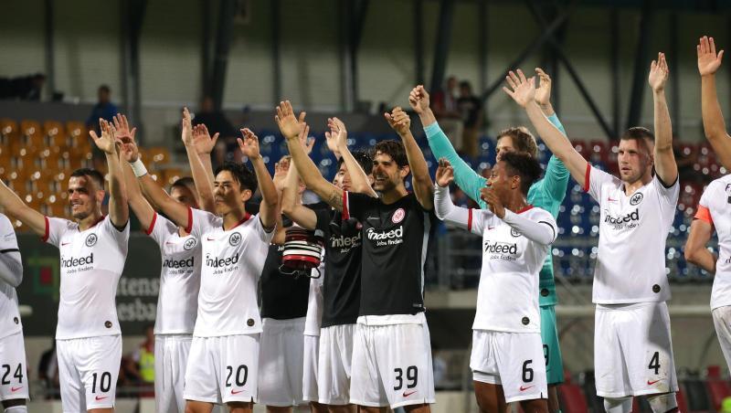 Im Hinspiel in Vaduz konnten die Eintracht-Profis einen Kantersieg bejubeln. Im Hinspiel in Vaduz konnten die Eintracht-Profis einen Kantersieg bejubeln.