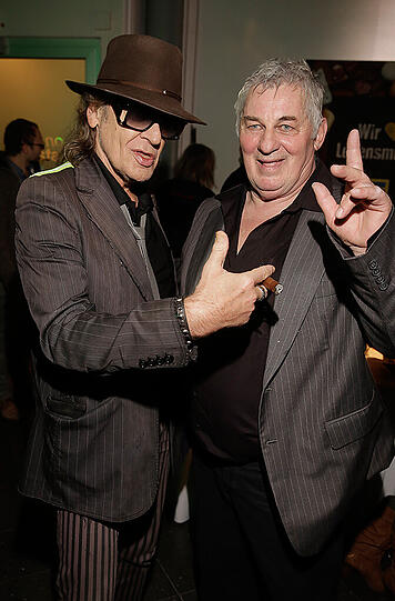 Udo Lindenberg (l.) war ebenfalls vor Ort.