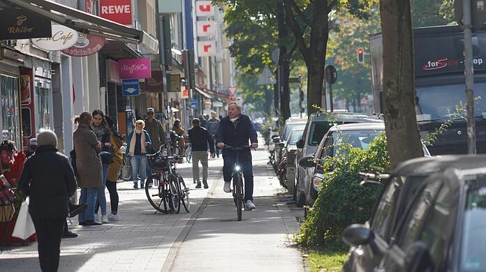 Wenn hier eine Autotür aufgeht, kann es gefährlich werden.