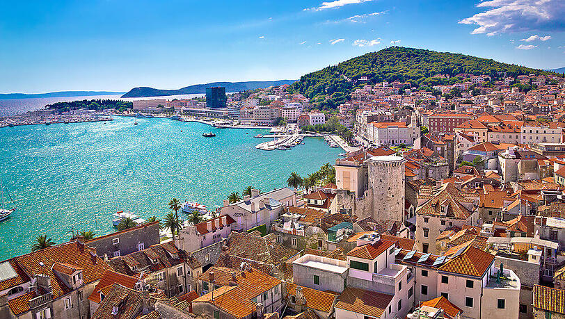 Auch das beliebte Reiseziele rund um die Küstenstadt Split gilt als Risikogebiet.