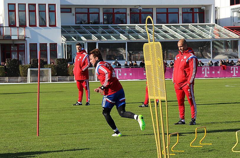 Der FC Bayern beim Samstagstraining nach der 1:4-Klatsche in Wolfsburg.