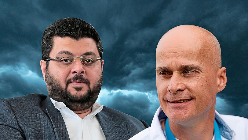 Nicht die besten Freunde: Investor Hasan Ismaik (l.) und Löwen-Präsident Robert Reisinger.