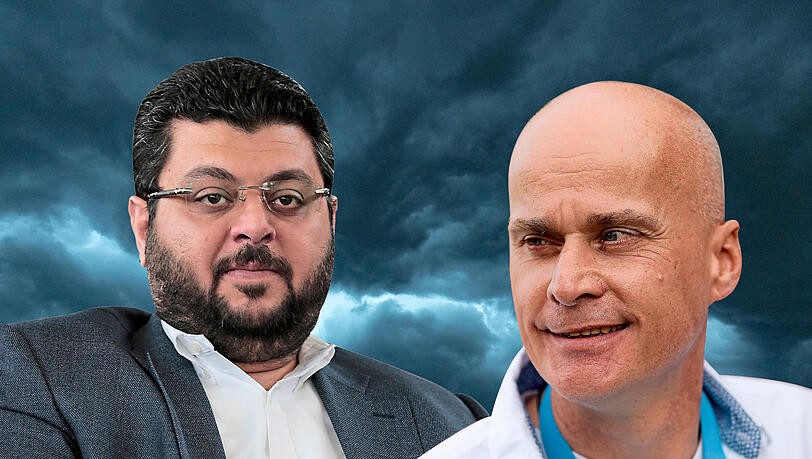 Nicht die besten Freunde: Investor Hasan Ismaik (l.) und Löwen-Präsident Robert Reisinger.
