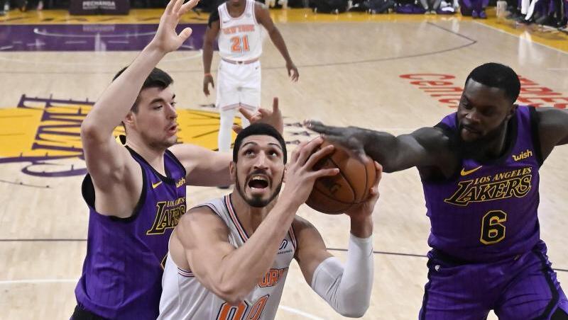 In den USA ein Star, in der Türkei im Fokus: Enes Kanter (M). In den USA ein Star, in der Türkei im Fokus: Enes Kanter (M).