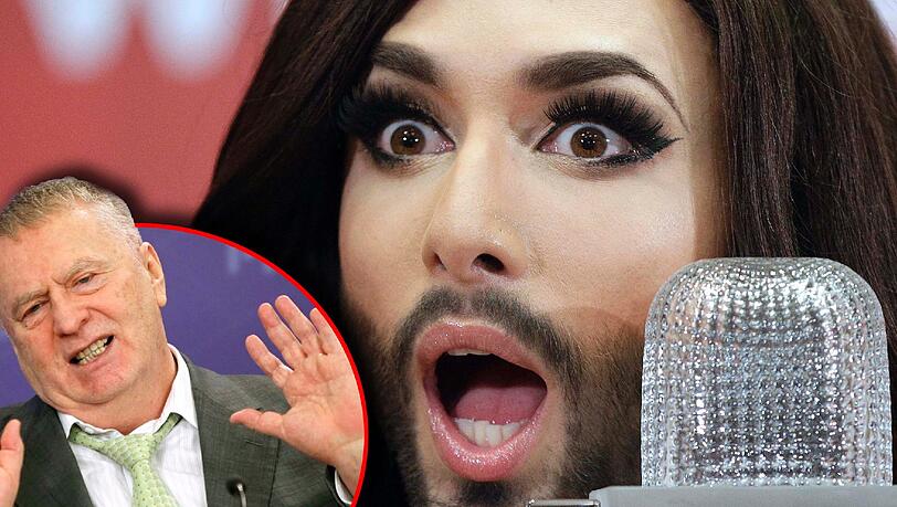 Den "Untergang Europas" sagte der nationalistische Abgeordnete Wladimir Schirinowski nach dem ESC-Sieg von Conchita Wurst voraus. Den "Untergang Europas" sagte der nationalistische Abgeordnete Wladimir Schirinowski nach dem ESC-Sieg von Conchita Wurst voraus.