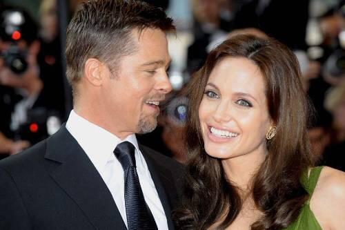 Sie halten zu Obama: Glamour-Paar Brad Pitt und Angelina Jolie.