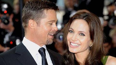 Sie halten zu Obama: Glamour-Paar Brad Pitt und Angelina Jolie.