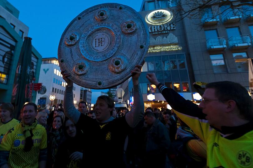 Die ganz große Party: Dortmund feiert die Meisterschaft. Die Bilder