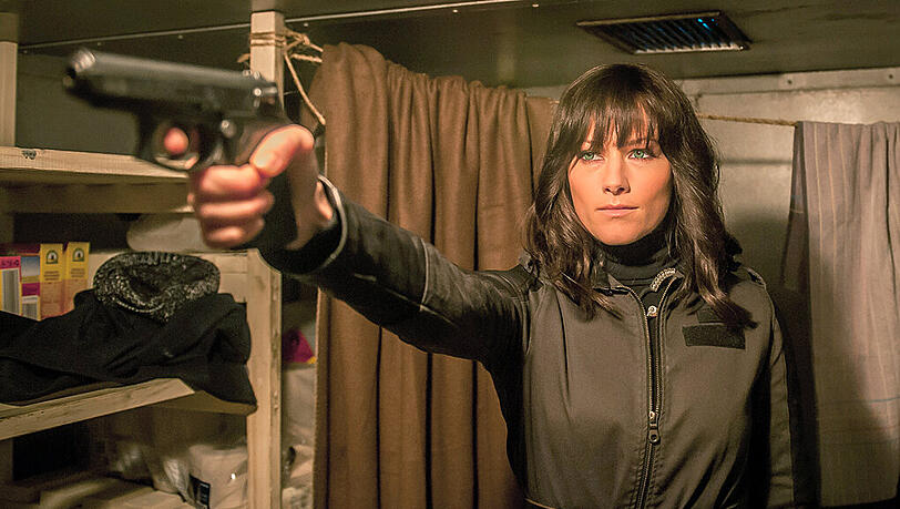Helene Fischer als Killerin Leyla in einer Szene der Hamburger "Tatort"-Folge "Der große Schmerz". Helene Fischer als Killerin Leyla in einer Szene der Hamburger "Tatort"-Folge "Der große Schmerz".