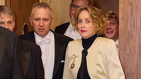 Sharon Stone am 12. Februar in der Wiener Staatsoper.