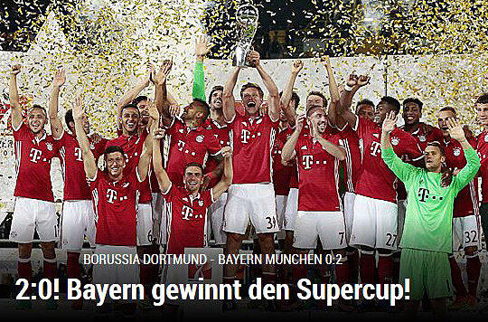 Bei "Spox" fasst man sich kurz: 2:0 für den FC Bayern.