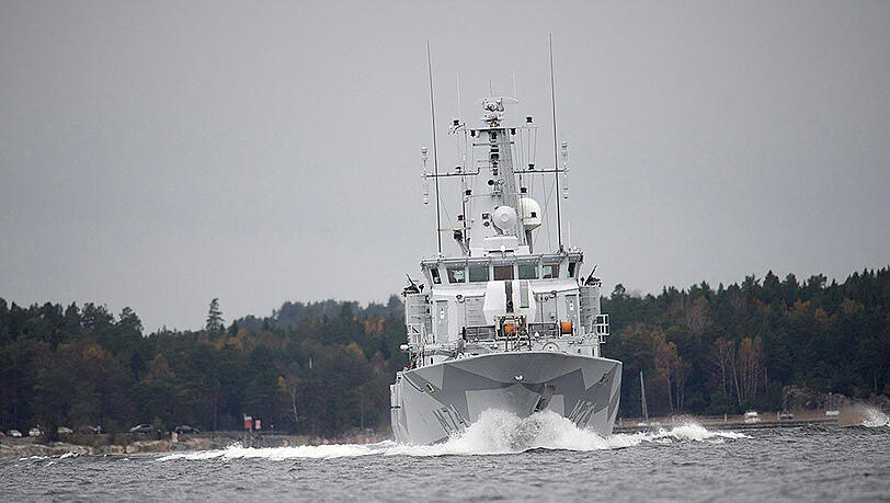 Schwedisches Minenräumboot: Das U-Boot, das vor der schwedischen Ostküste gefunden wurde, stammt vermutlich aus dem ersten Weltkrieg. Schwedisches Minenräumboot: Das U-Boot, das vor der schwedischen Ostküste gefunden wurde, stammt vermutlich aus dem ersten Weltkrieg.