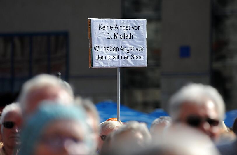 Die Bilder von Kundgebung von Gustl Mollath und seinen Unterstützern am Marienplatz.