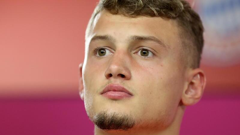Mittelfeldspieler Mickaël Cuisance von Bayern München. Foto: Alexander Hassenstein/Getty Images Europe/FC Bayern München/dpa/Archivbild Mittelfeldspieler Mickaël Cuisance von Bayern München. Foto: Alexander Hassenstein/Getty Images Europe/FC Bayern München/dpa/Archivbild