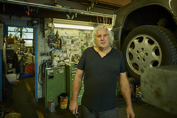 Auch die Autowerkstatt von Wolfgang Ronner muss weichen.
